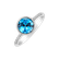 Diamond ring with Topaz Regal Elegance2
