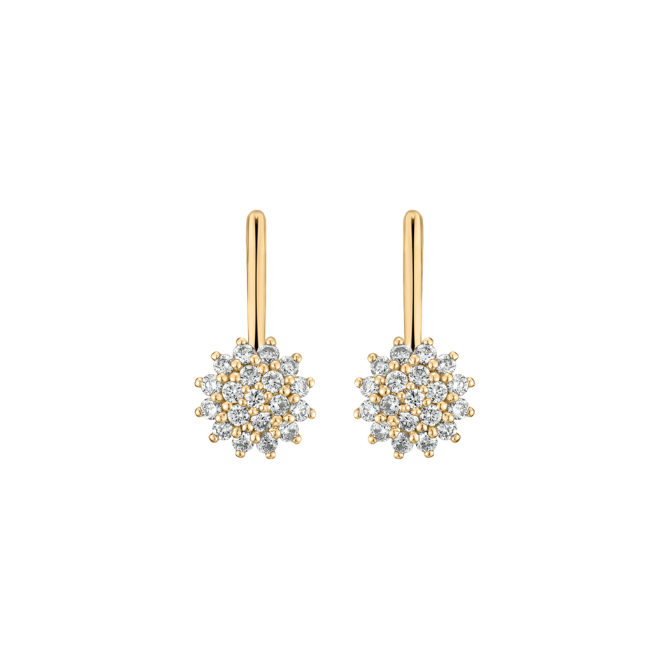 Diamond earrings Midnight Sun