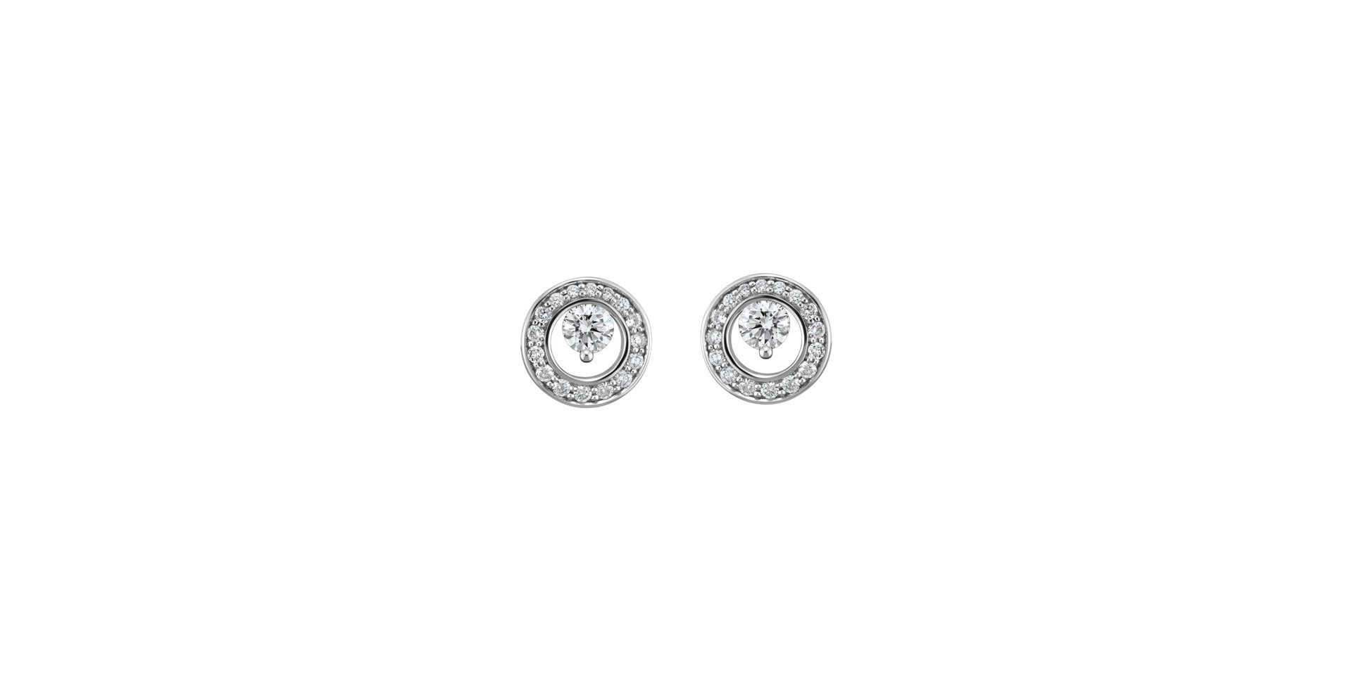 Diamond earring Hidden Circle