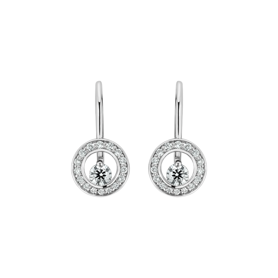 Diamond earrings Hidden Circle