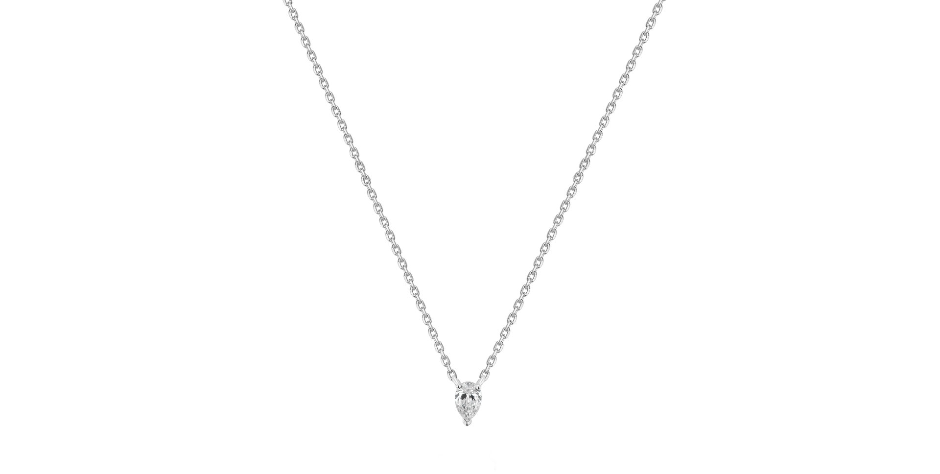 Diamond necklace Falling Tear