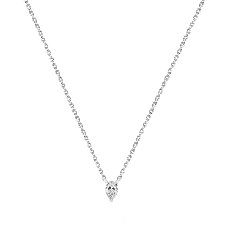 Diamond necklace Falling Tear