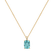 Diamond necklace with Apatite Aqua Lumos2