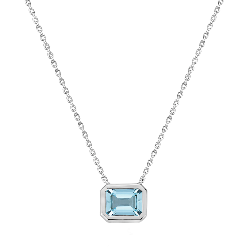 Necklace with Aquamarine Aurum Breeze