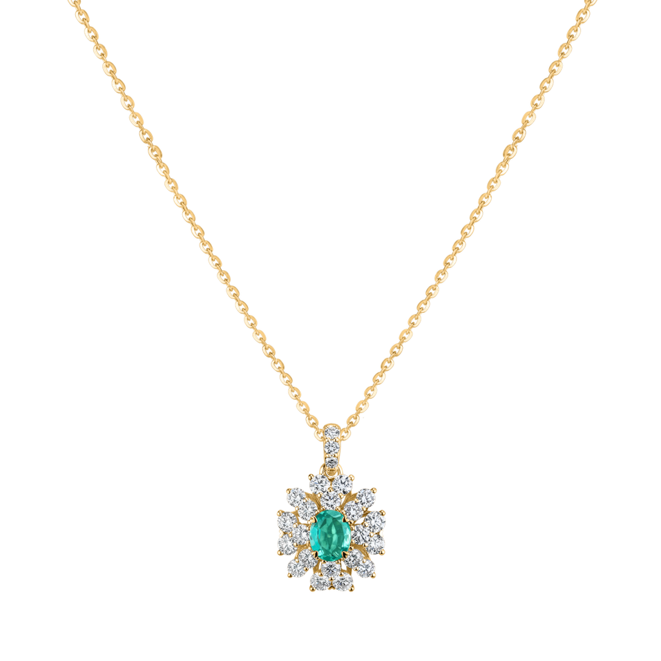Diamond necklace with Emerald Venancio