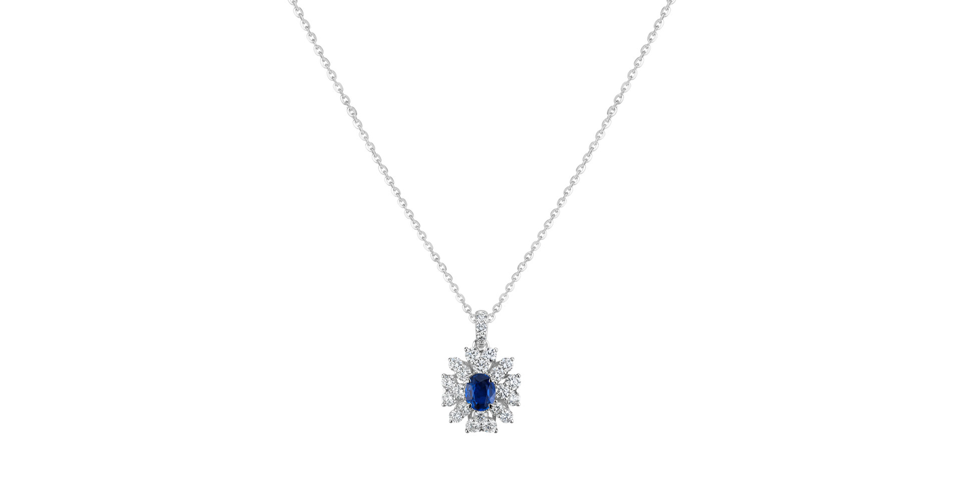 Diamond necklace with Sapphire Venancio