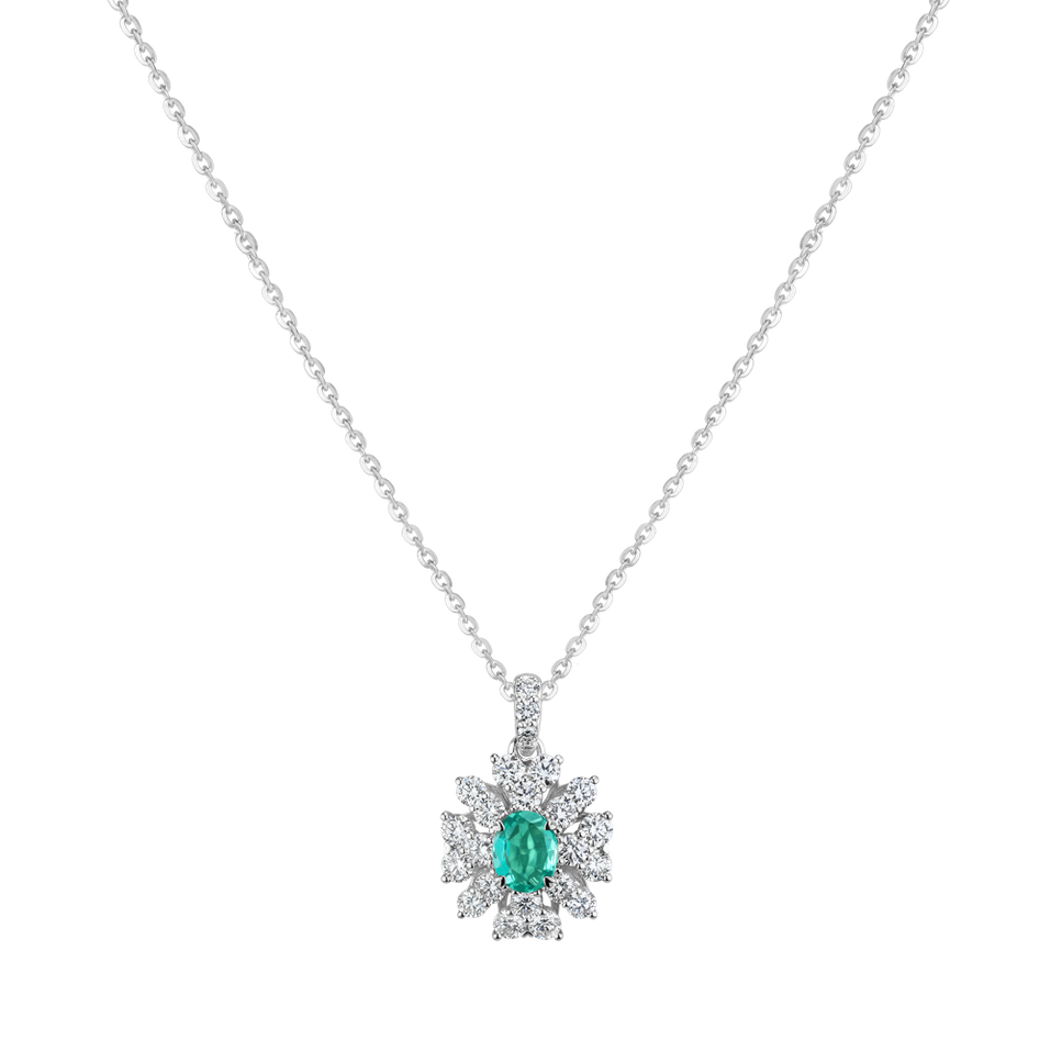 Diamond necklace with Emerald Venancio