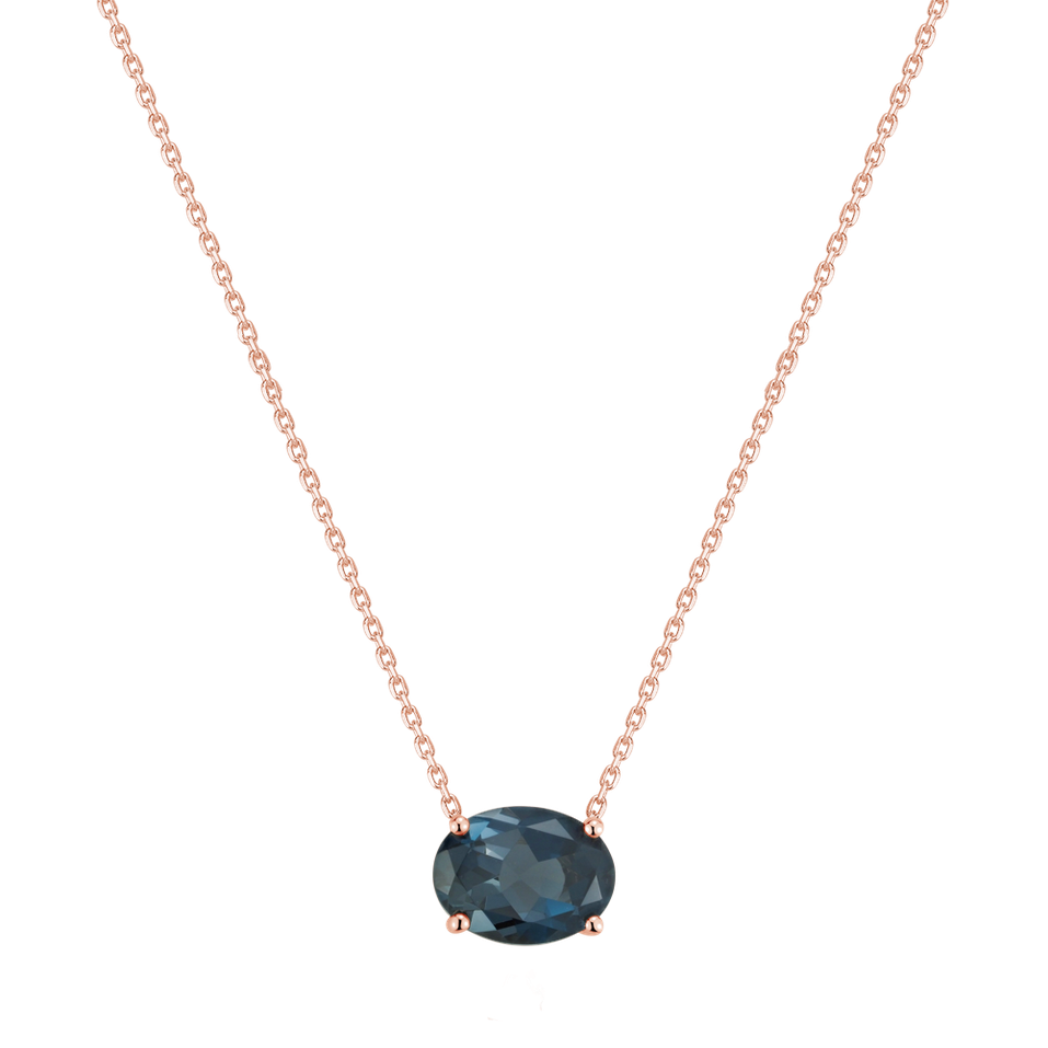 Necklace with Topaz Mystic Eye