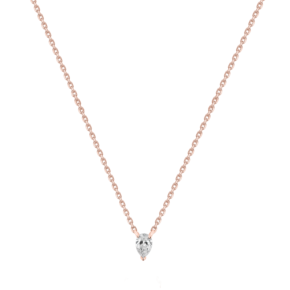 Diamond necklace Falling Tear