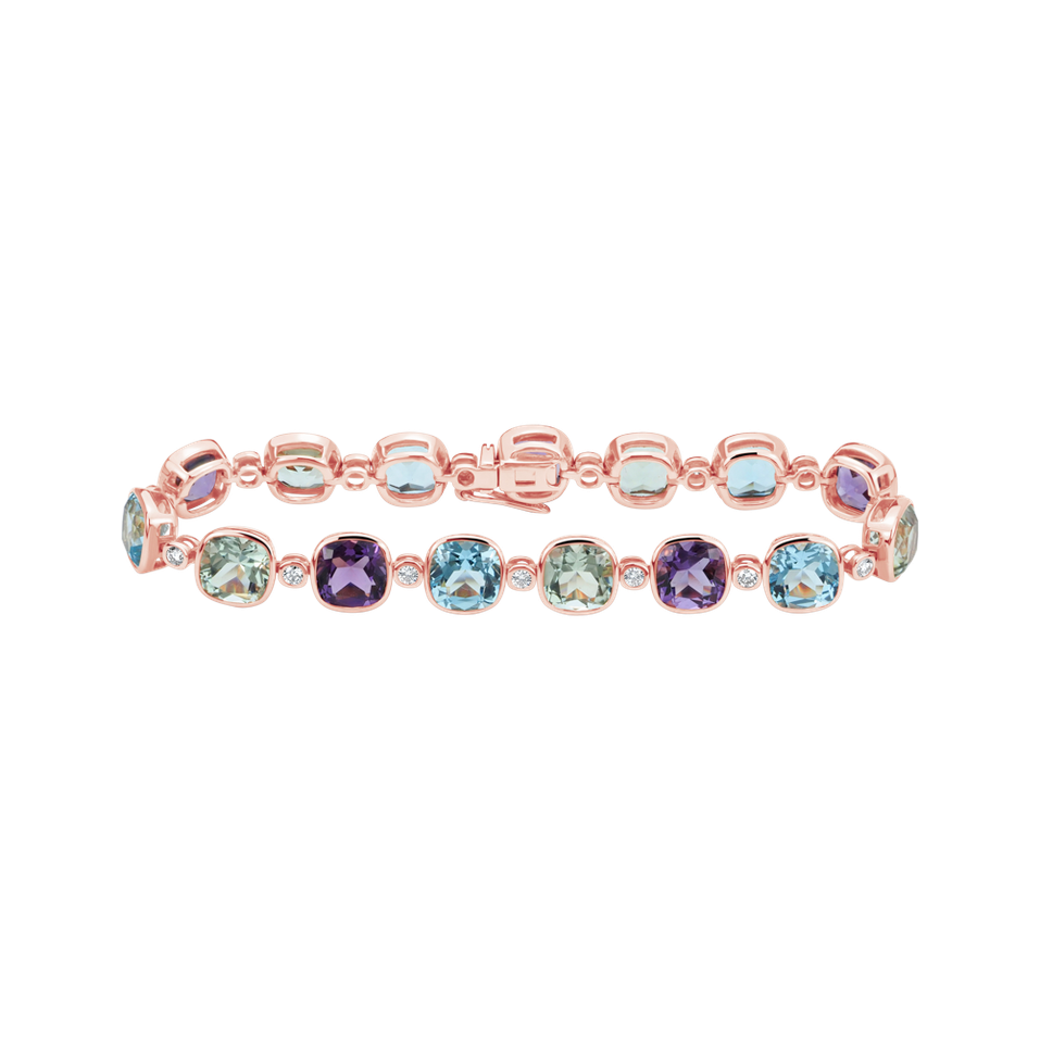 Diamond bracelet with Gems Mythera