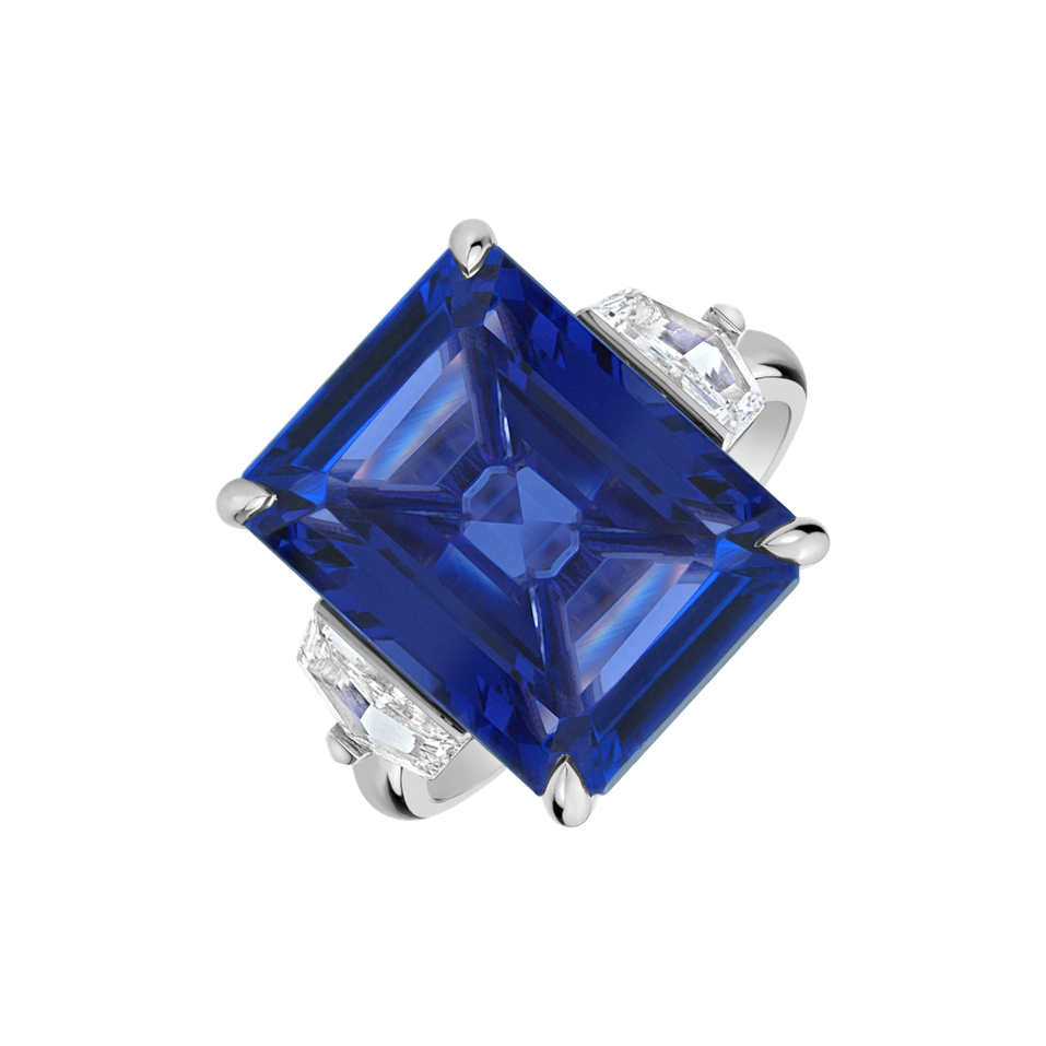 Diamond ring with Tanzanite Selien