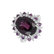 Diamond ring with Rhodolite Scarlet Monarch2