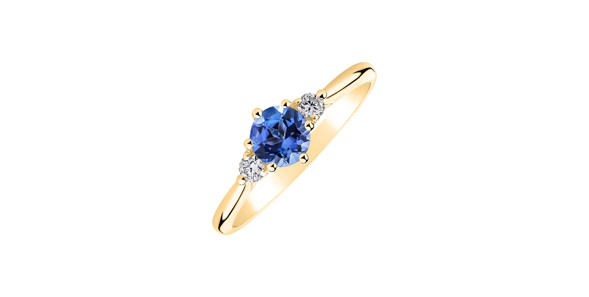 Diamond ring with tanzanite Midnight Serenity