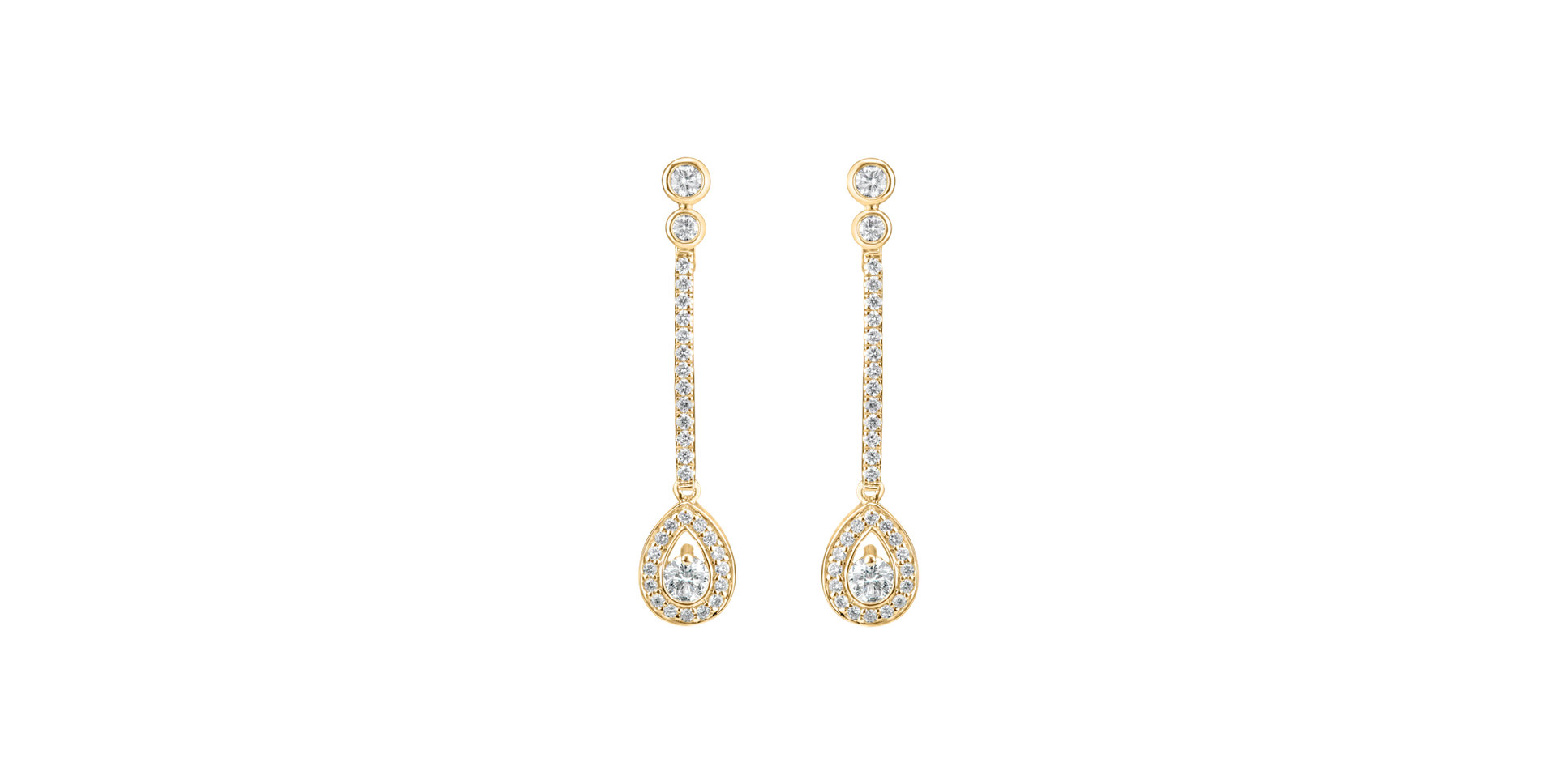Diamond earrings Glamour Drop