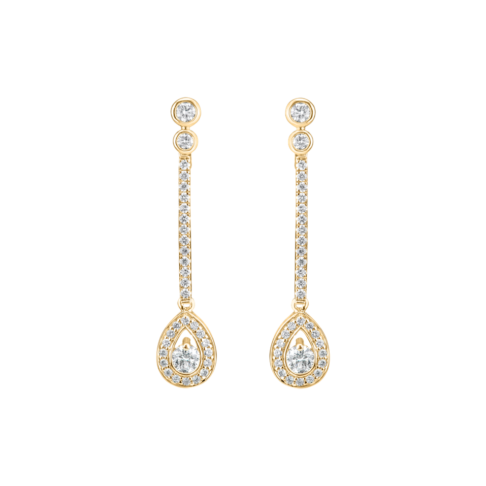 Diamond earrings Glamour Drop