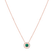 Diamond necklace with Emerald The Green Guardian1