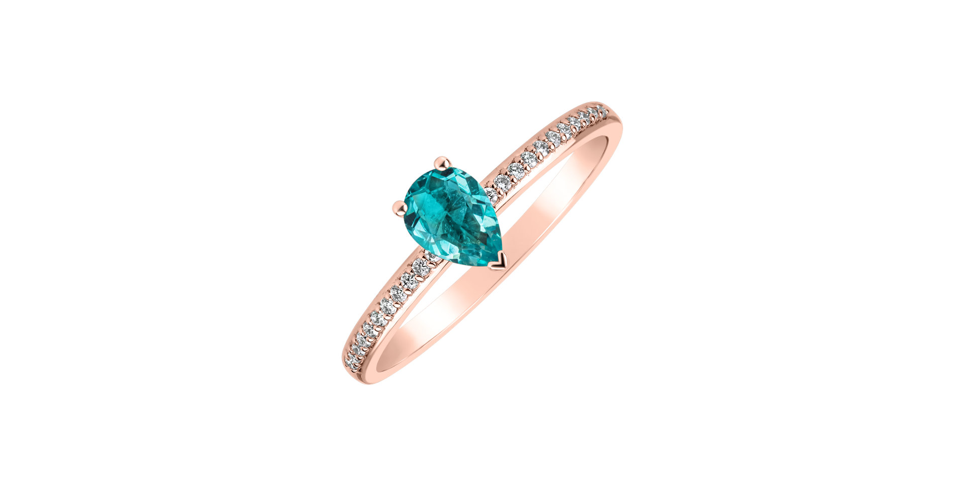 Diamond ring with Apatite Seriane