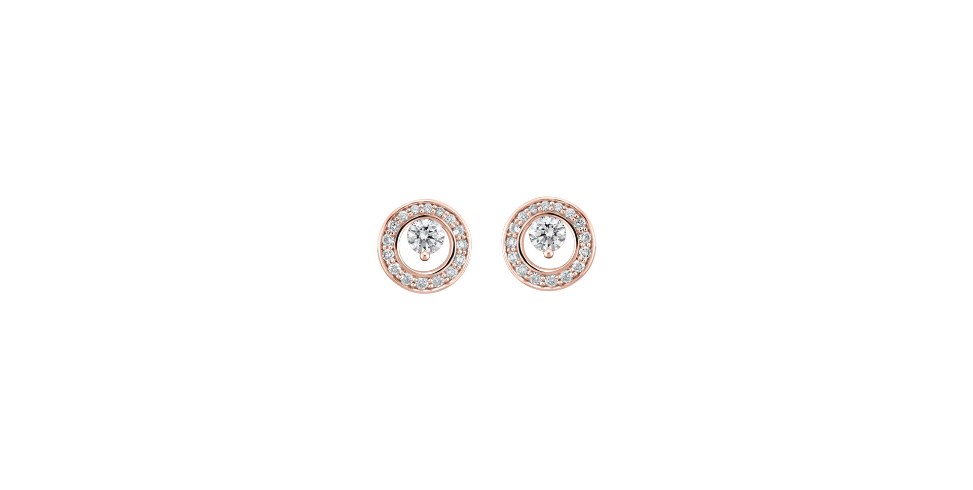 Diamond earring Hidden Circle