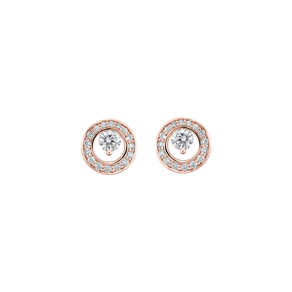 Diamond earring Hidden Circle