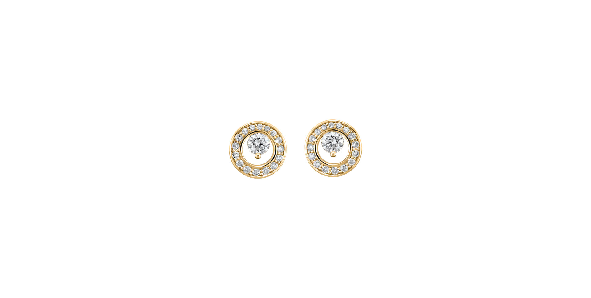 Diamond earring Hidden Circle