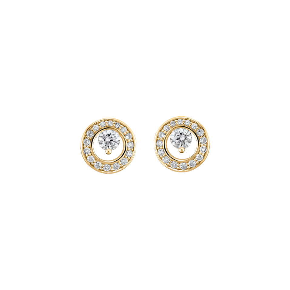 Diamond earring Hidden Circle