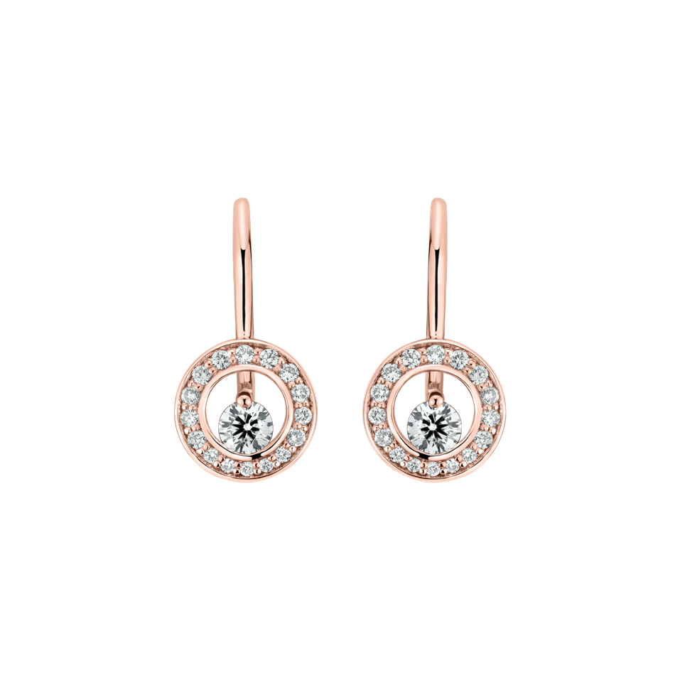 Diamond earrings Hidden Circle