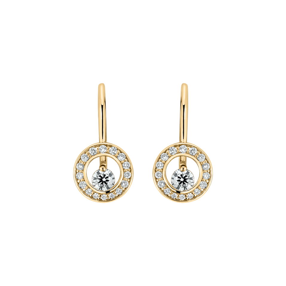 Diamond earrings Hidden Circle