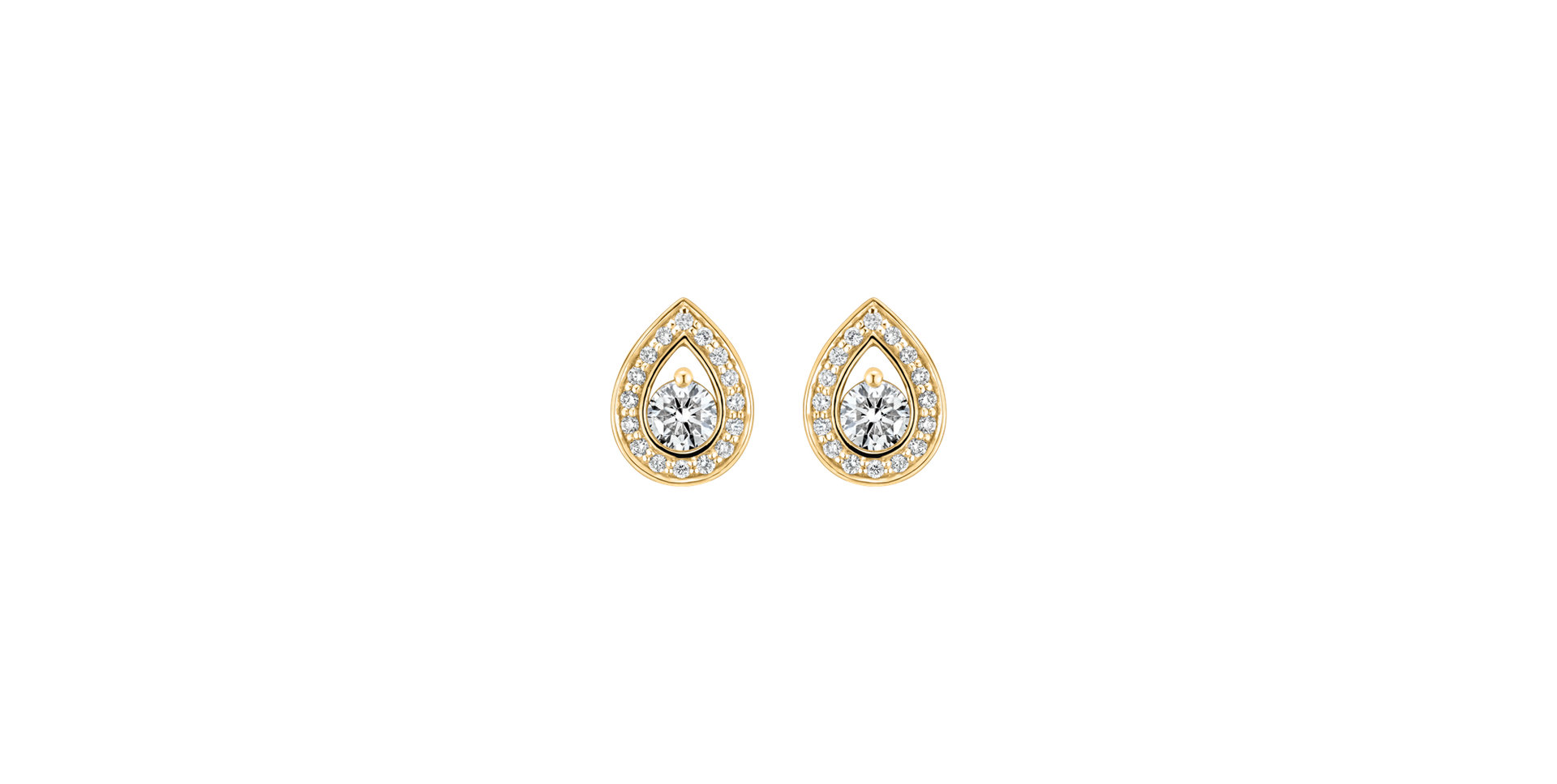 Diamond earrings Hidden Circle