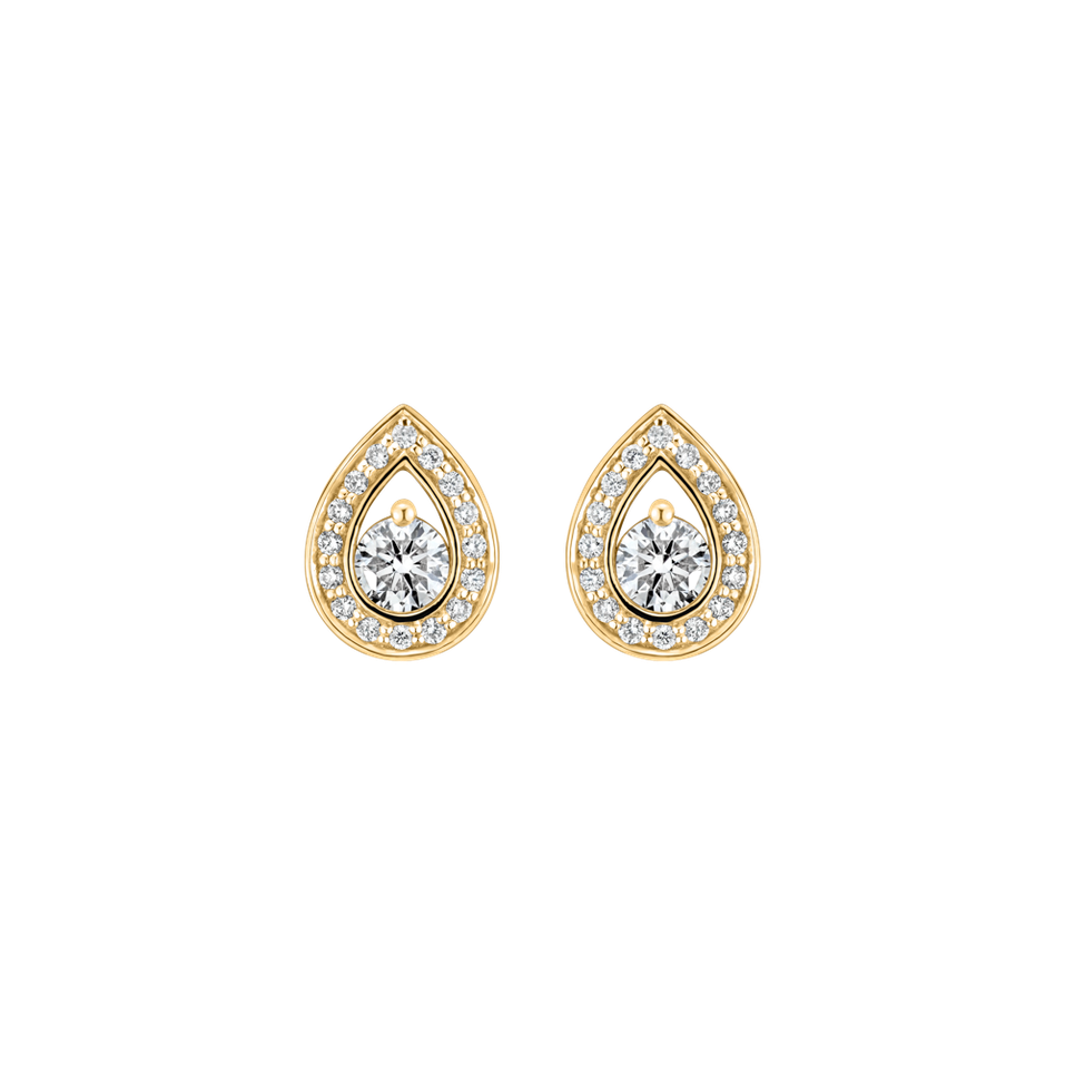 Diamond earrings Hidden Circle