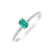 Diamond ring with Emerald Meliora1