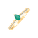 Diamond ring with Emerald Seriane1