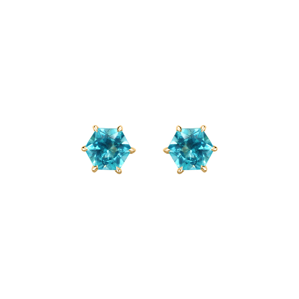 Earrings with Apatite Hidden Thunder