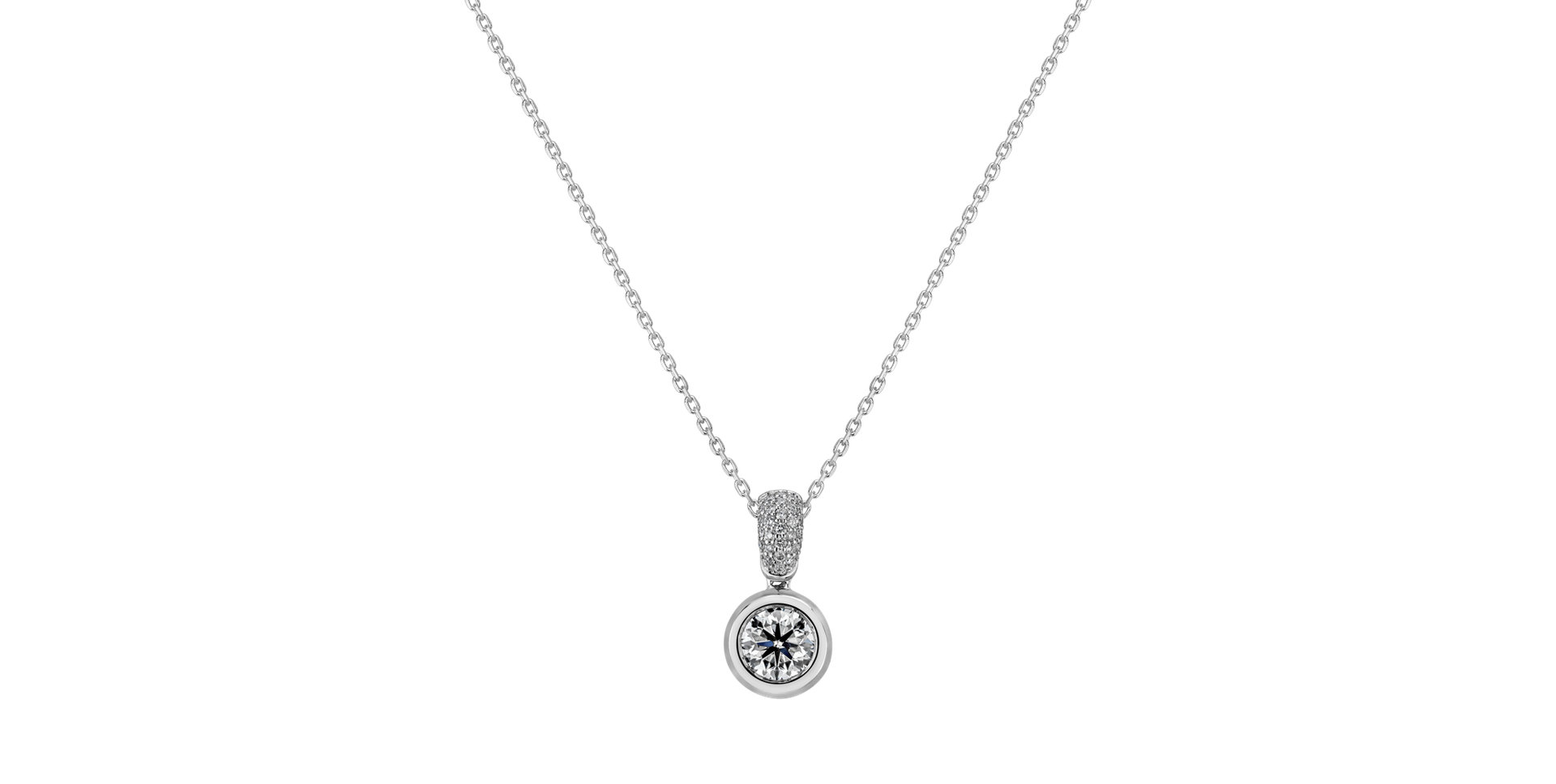 Diamond necklace Delicate Drop