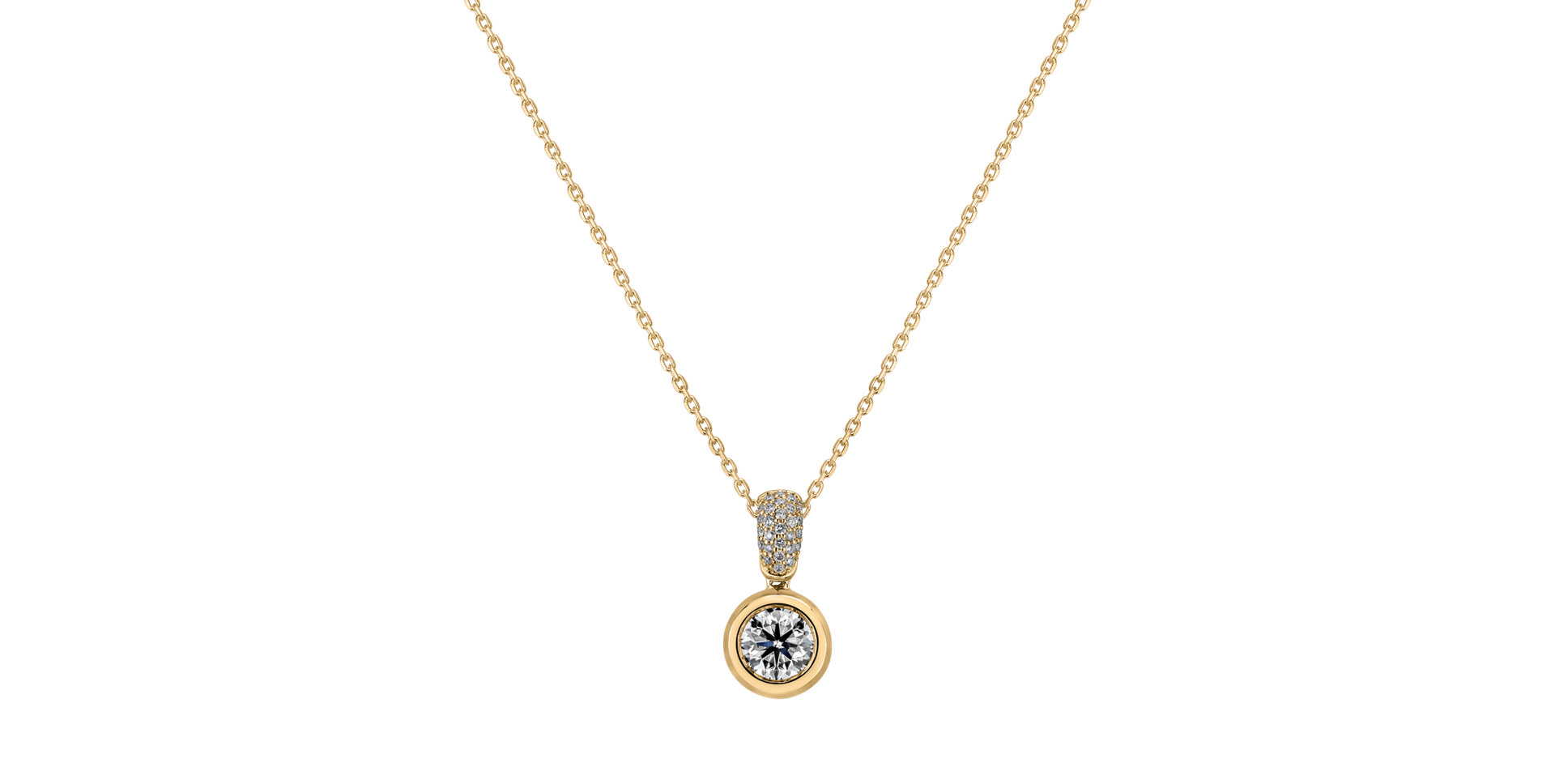 Diamond necklace Delicate Drop