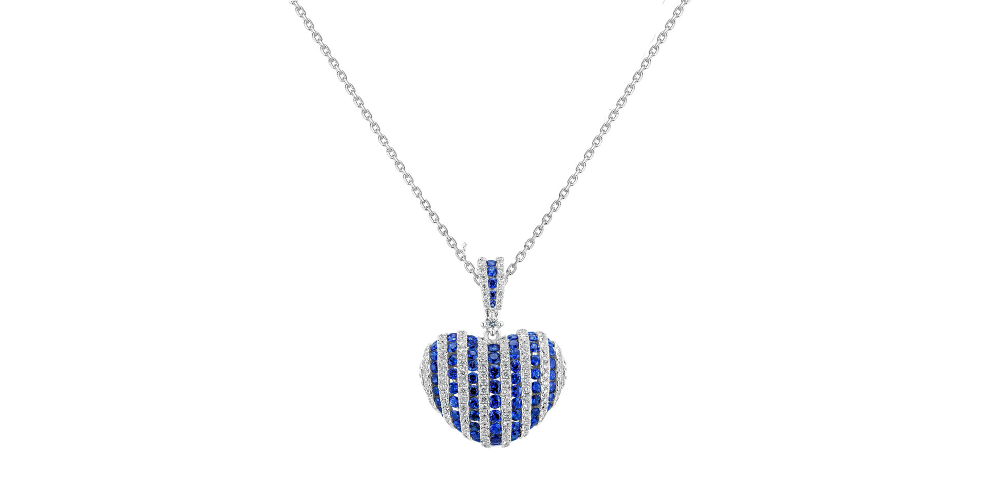 Diamond pendant with Sapphire Celebration of Love