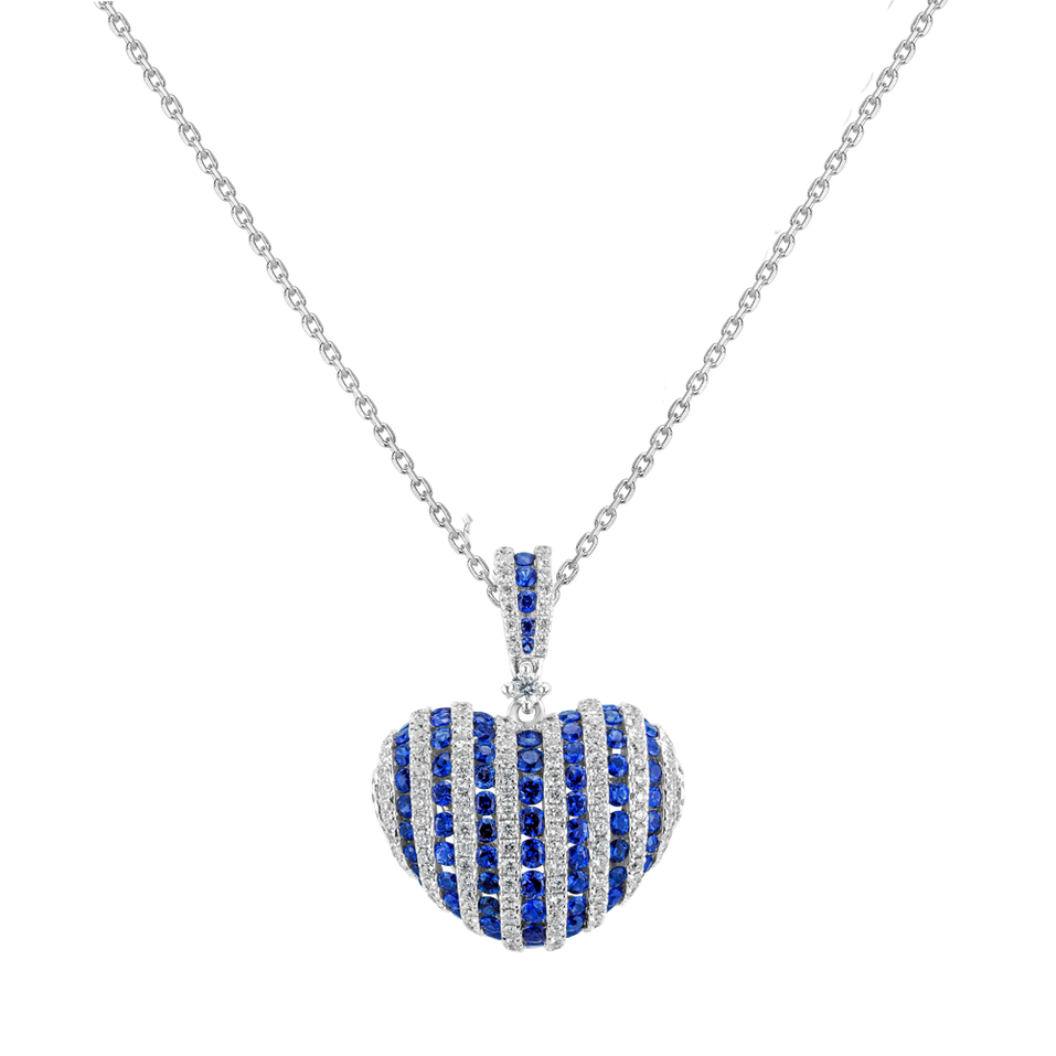 Diamond pendant with Sapphire Celebration of Love