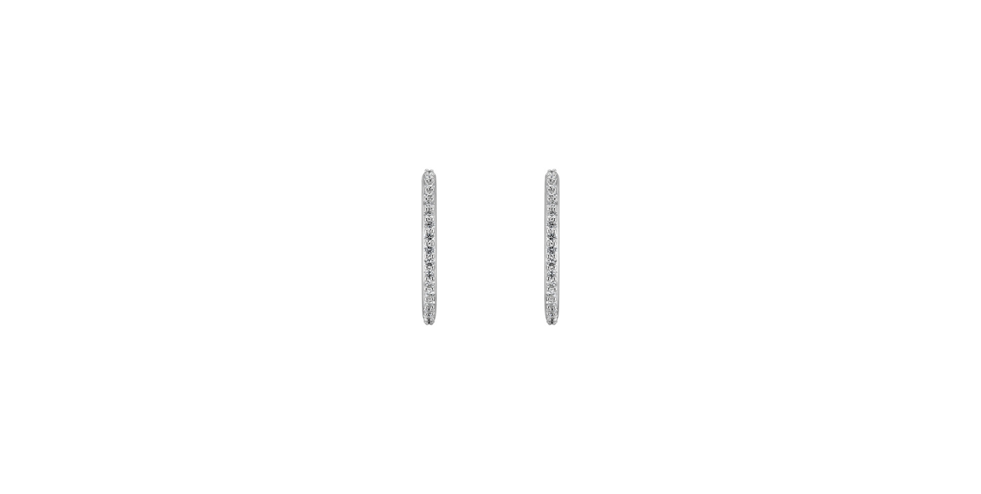 Diamond earrings Cirles of Snow