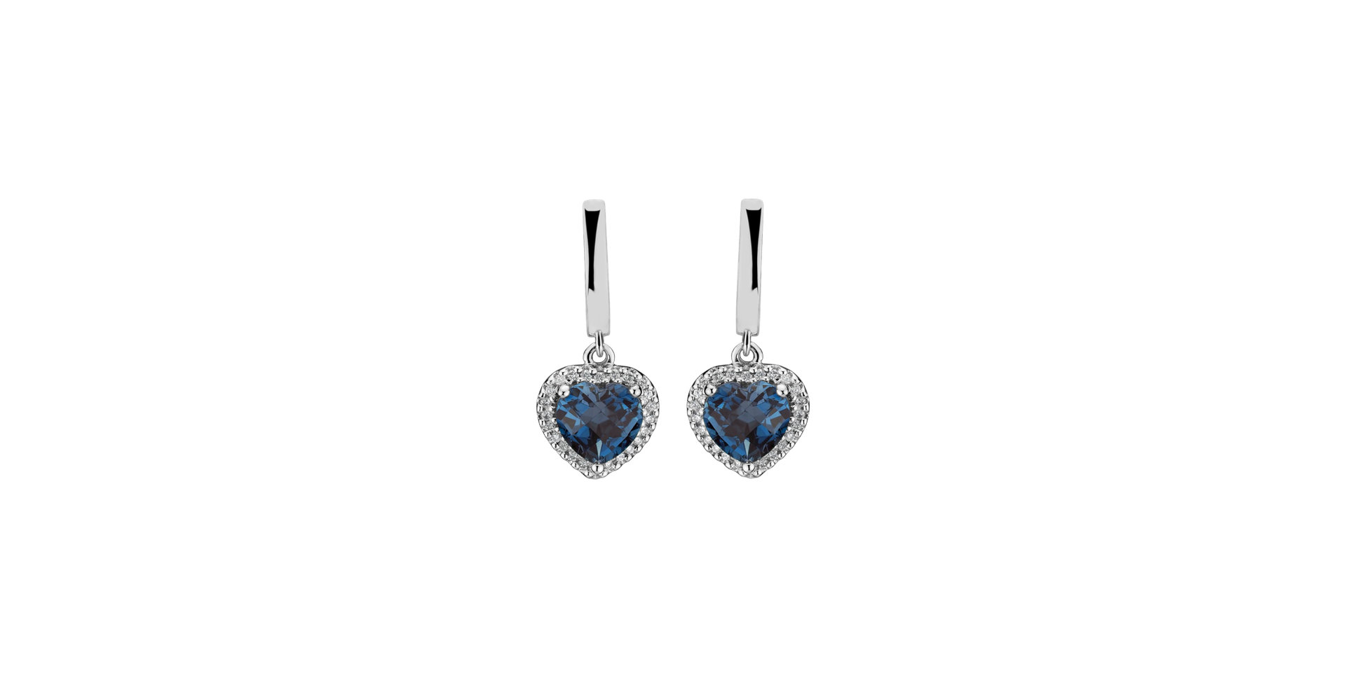 Diamond earrings with Topaz Sweet Infatuation