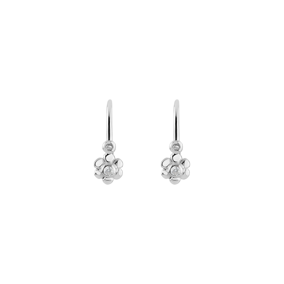 Children's diamond earrings Garden Fairy