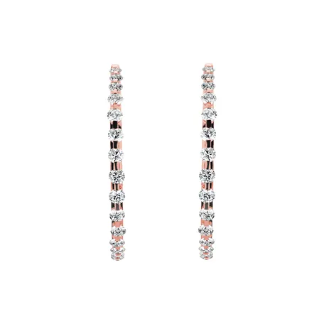 Diamond earrings Rose Nostalgia