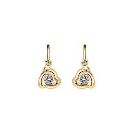 Children's diamond earrings Rose