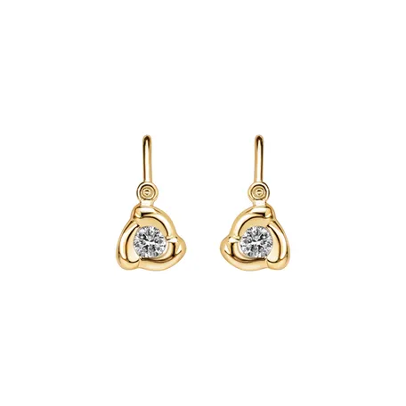 Children's diamond earrings Dots