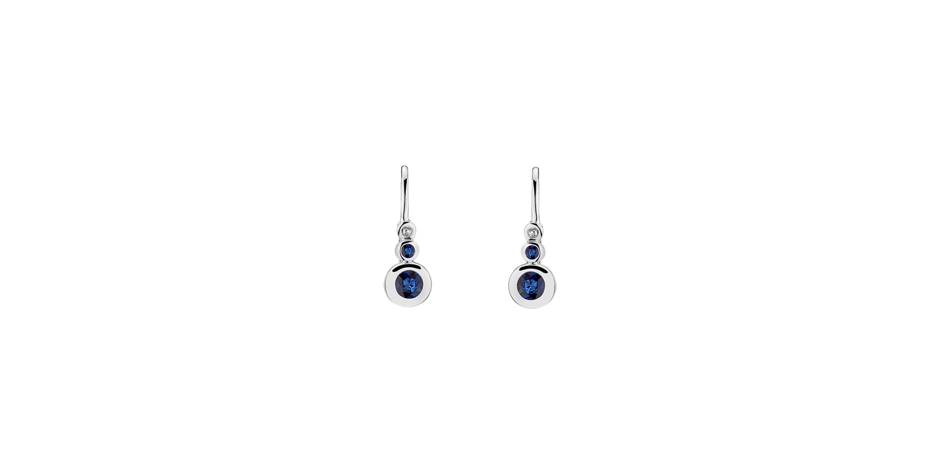 Earrings with Sapphire Baby Royalty