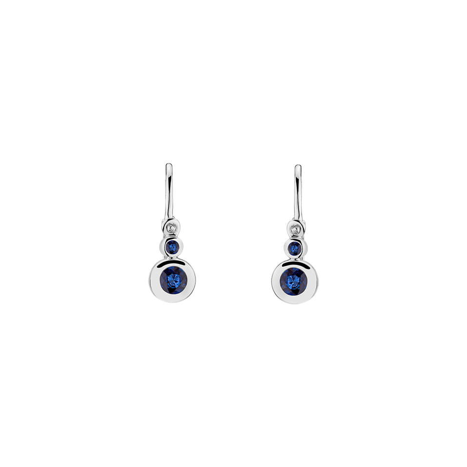 Earrings with Sapphire Baby Royalty