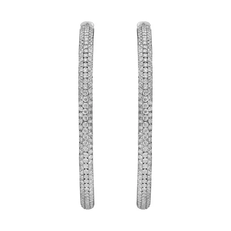Diamond earrings Glittery Circles
