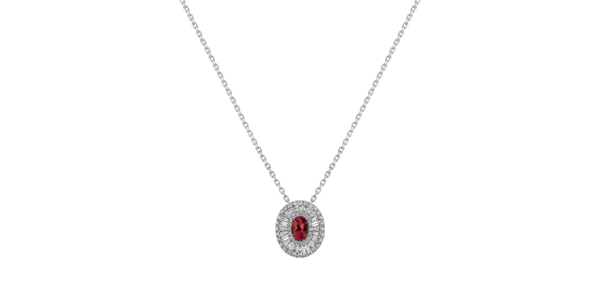 Diamond pendant with Ruby Lindholm