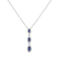 Diamond pendant with Sapphire Raindrops of Eden2