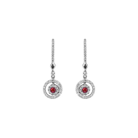 Diamond earrings and Ruby Rose Hope