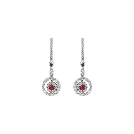 Diamond earrings and Ruby Rose Hope
