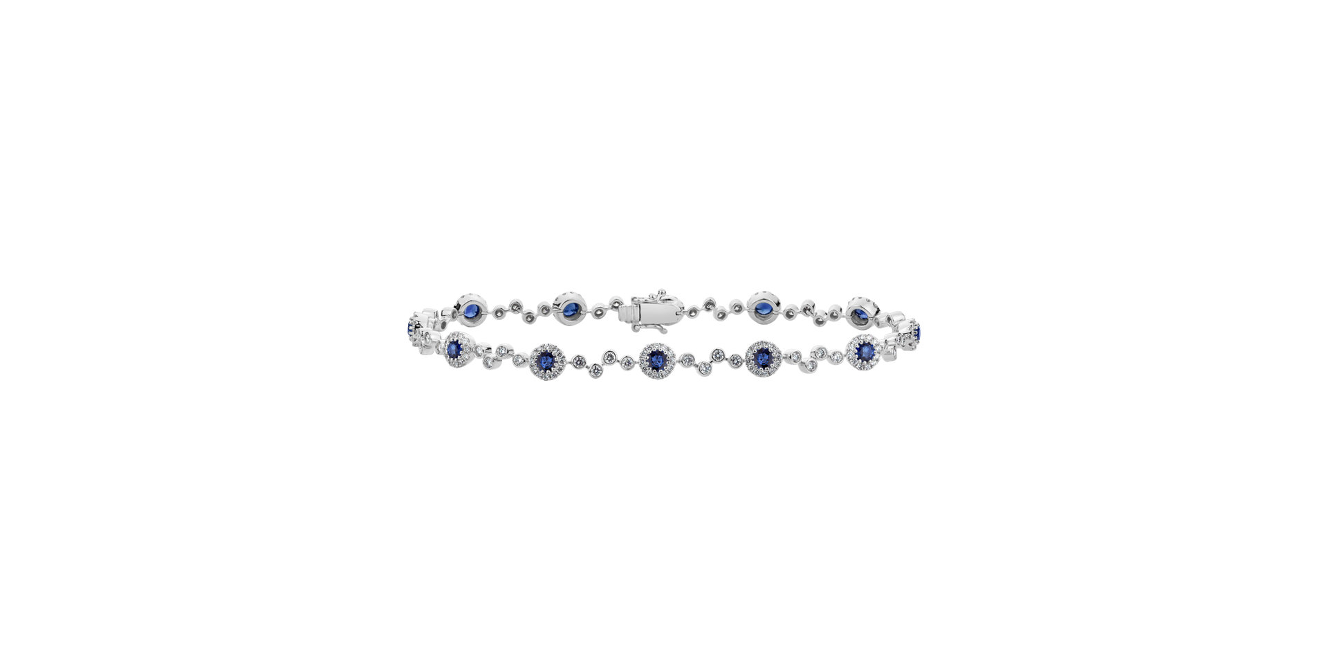 Diamond bracelet with Sapphire April